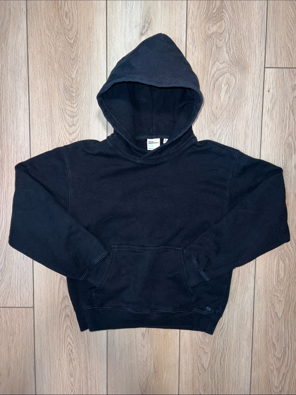 Aritzia TNA Black Pullover Hoodie with Kangaroo Pocket